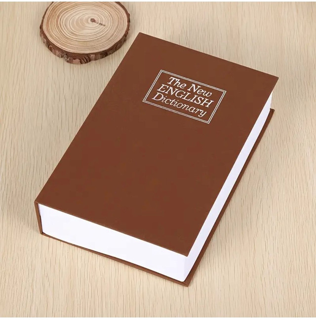 Secret Book Safe with Number Locker (Black)