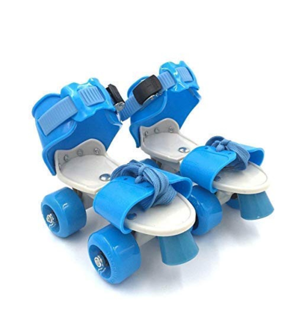 Generic Plastic Roller Adjustable Inline Skating Shoes For Sport (Multicolor )