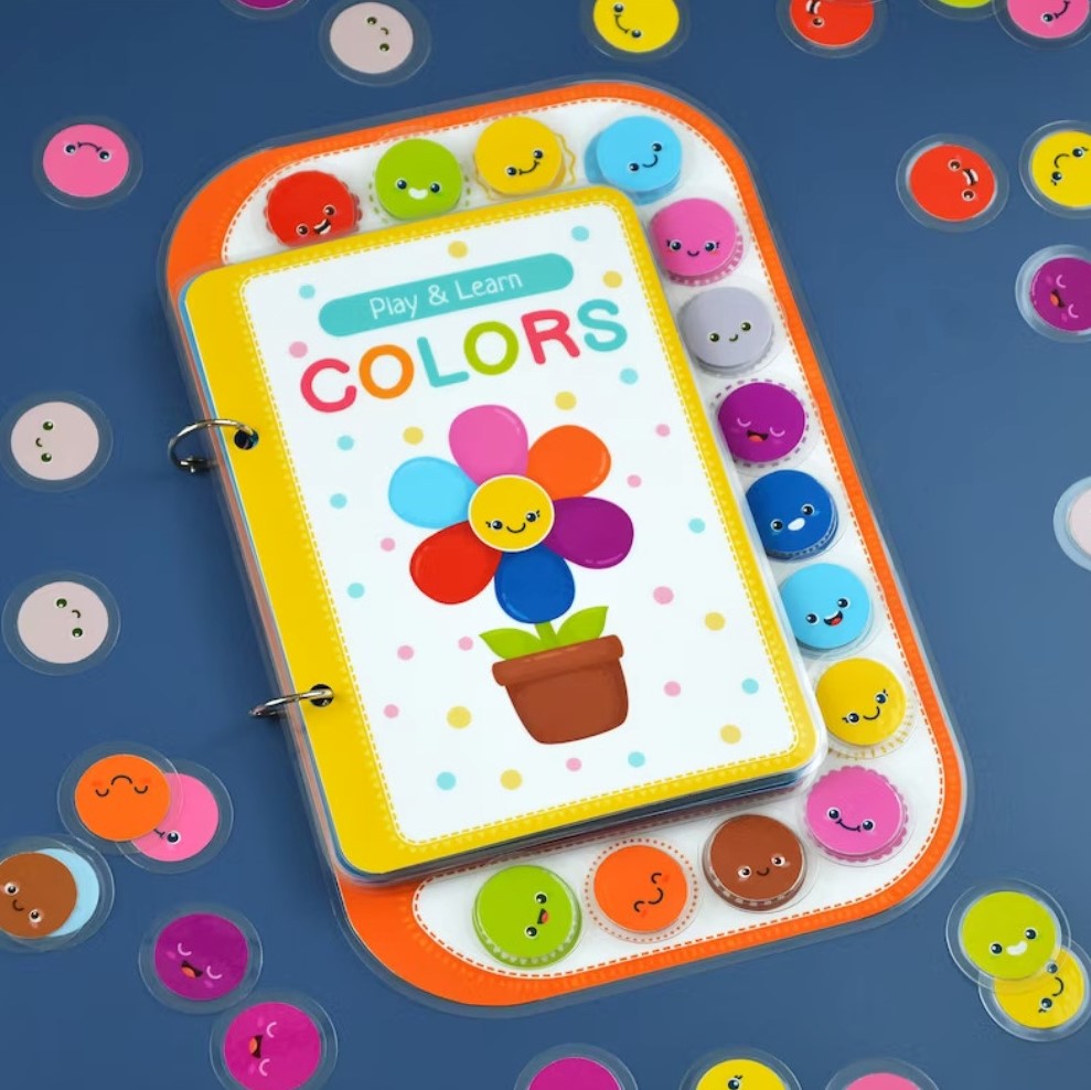 Play And Learn Colors Activity Book for Kids (2â€“5 Years, Multicolor)