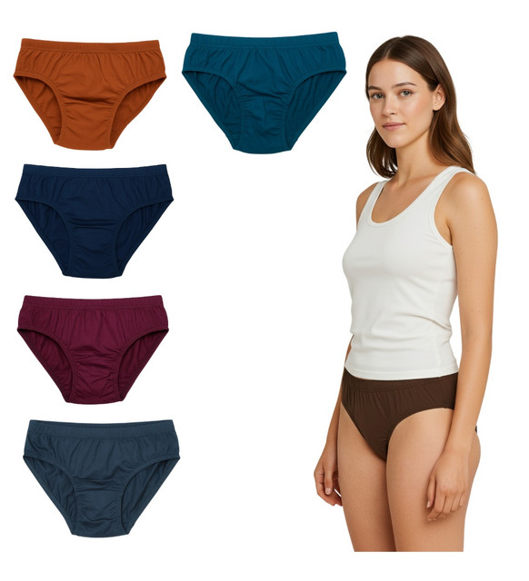 Pack of_6 Women's Cotton Solid Hipster Panty (Multicolor)