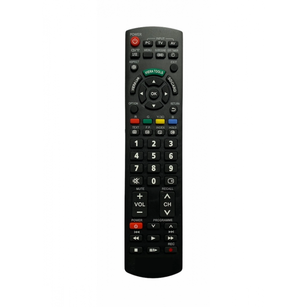 LCD_LED Remote No. URC 97, Compatible With PANASONIC LCD_LED TV Remote Control (Color:Multi)