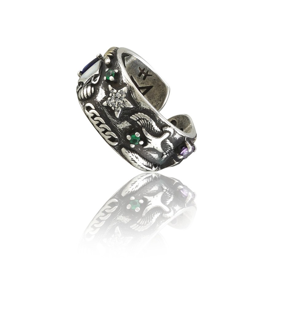 Stainless Steel Imported High-Quality Office Wear Freesize Ring (Silver Plated)