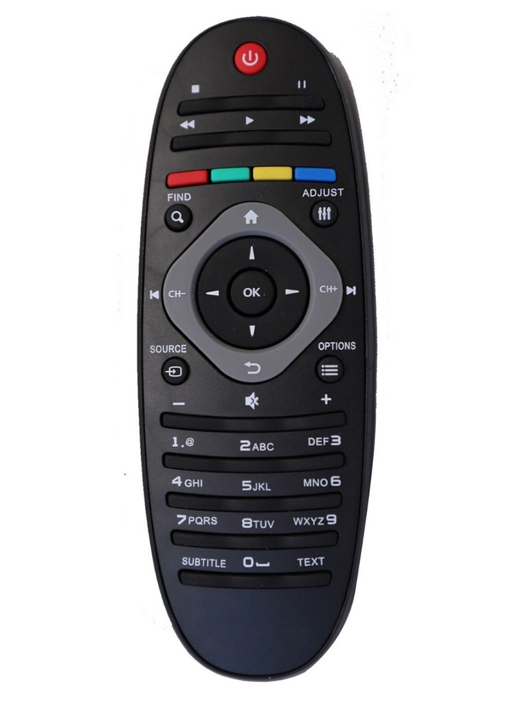 LCD_LED Remote No. URC 120 (Without D2H), Compatible With PHILIPS LCD_LED Remote_Old Remote Functions Must Be Exactly Same (Color:Multi)