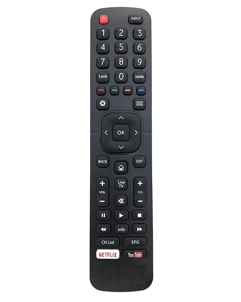 Remote with YouTube and Netflix (No Voice Command), Compatible with Vu LCD, LED TV Remote (Exactly Same Remote will Only Work)