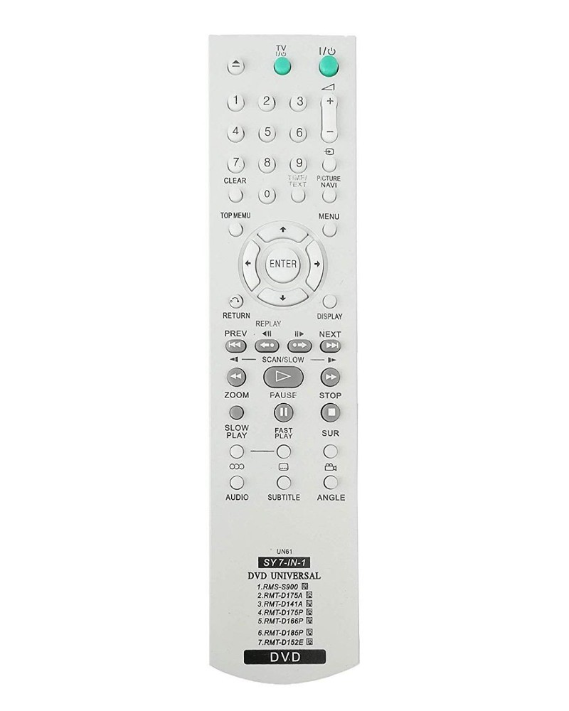 Remote No. UN61, Compatible with Sony Home Theatre/DVD Remote Control (Exactly Same Remote will Only Work)