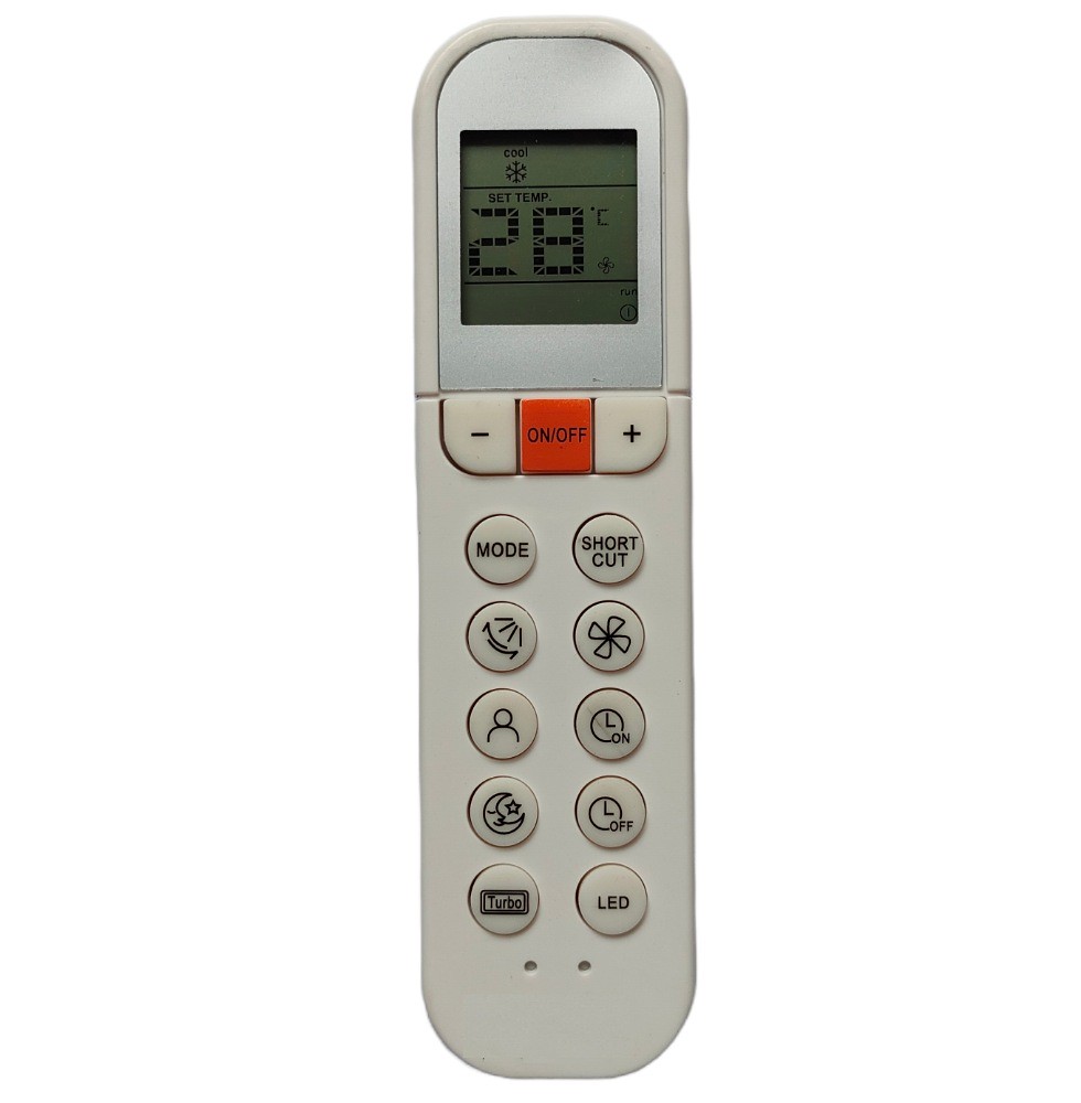 Remote No. 196, Compatible with Midea AC Remote Control (Exactly Same Remote will Only Work)