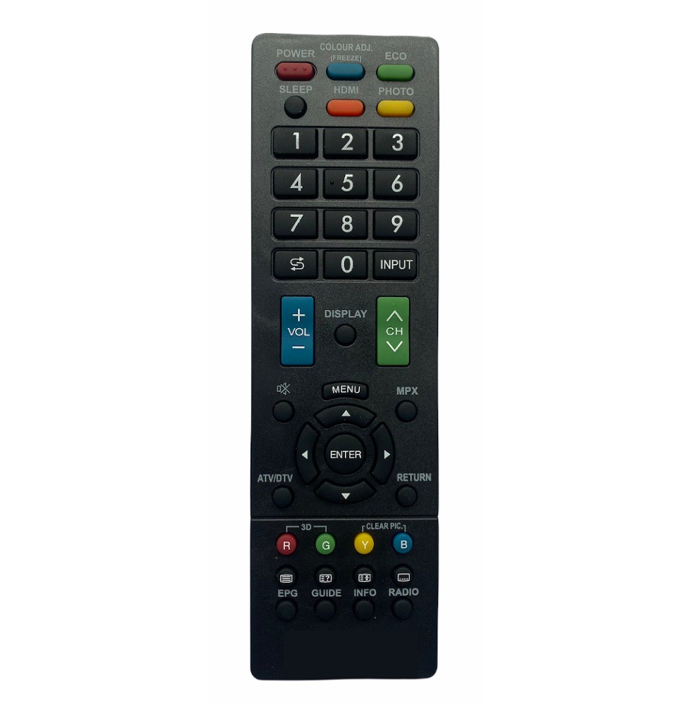 LCD/LED Remote No. GB016WJSA, Compatible with Sharp LCD/LED TV Remote Control (Exactly Same Remote will Only Work)