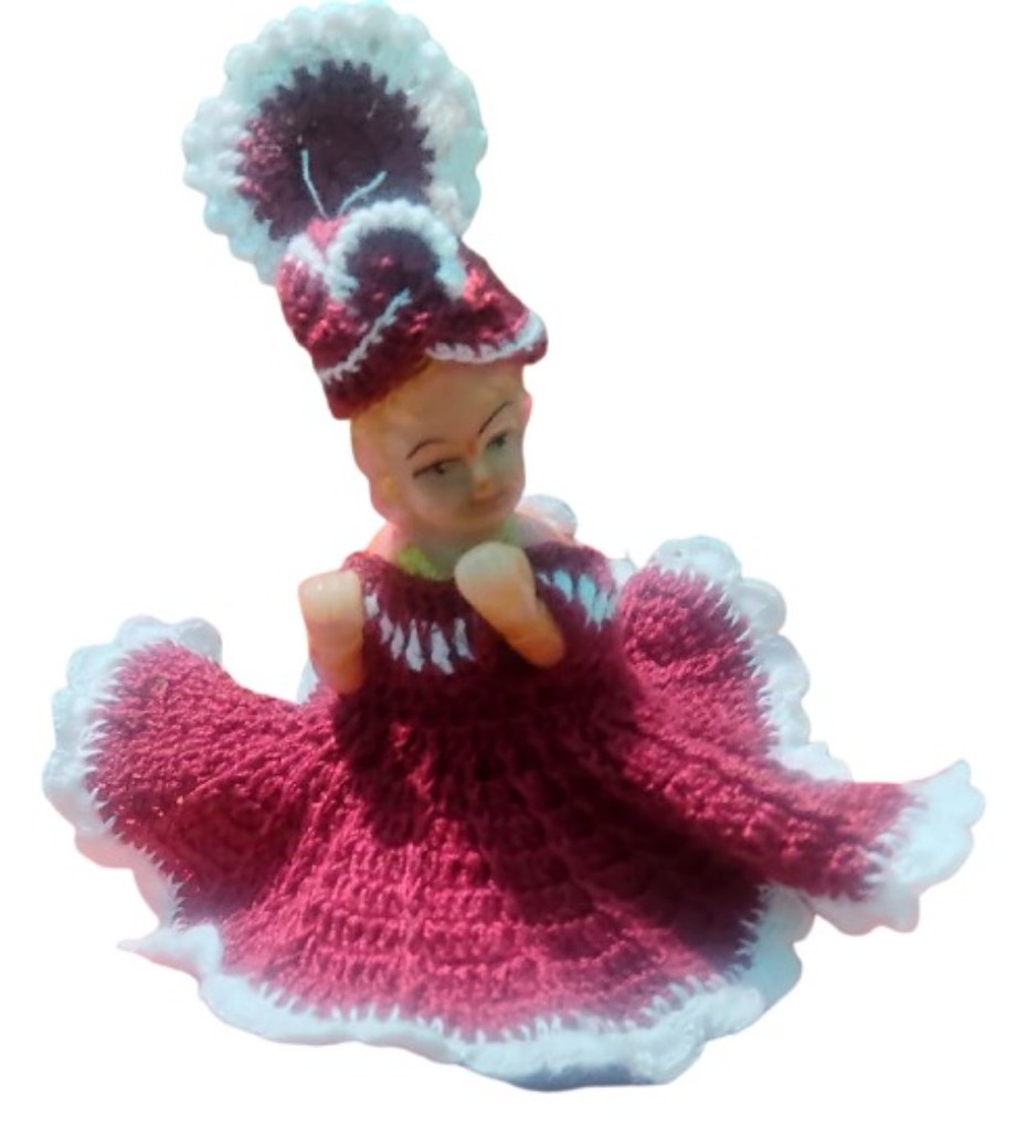 Laddu Gopal Tharad Dress Size: 0 To 6 (Maroon)