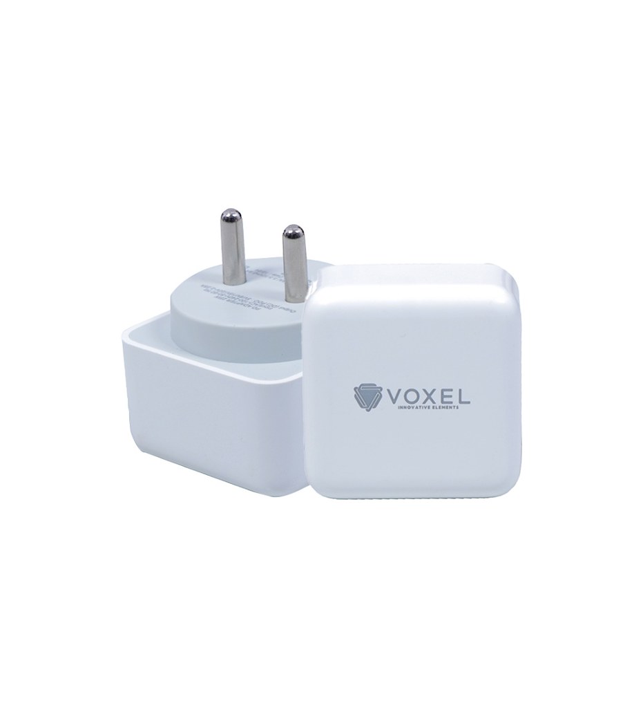 VOXEL 25 Watt ' C ' Port PD Charger AB Plastic (White)