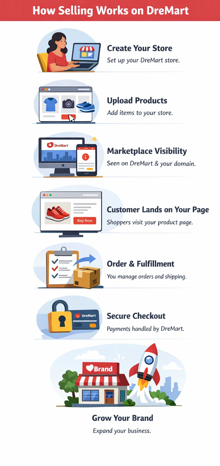 How Selling Works on DreMart